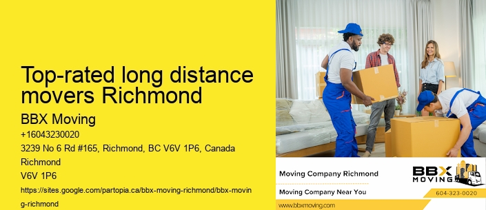 Top-rated long distance movers Richmond