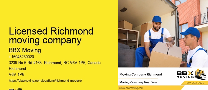 Licensed Richmond moving company