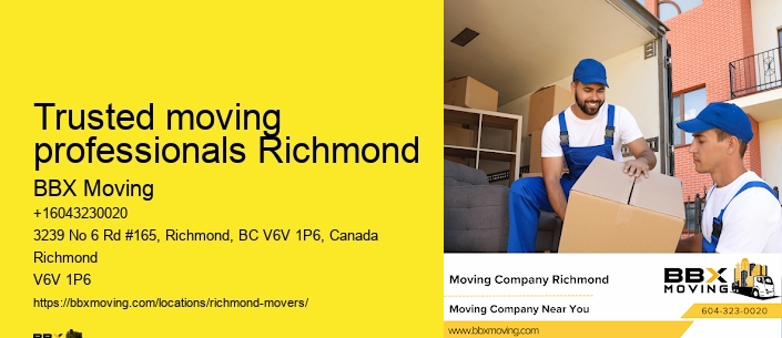 Trusted moving professionals Richmond