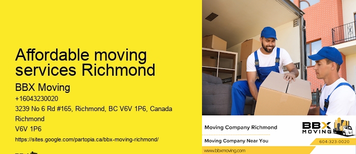Affordable moving services Richmond
