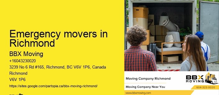 Emergency movers in Richmond