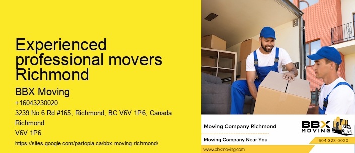 Experienced professional movers Richmond