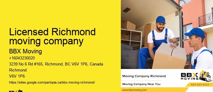 Licensed Richmond moving company