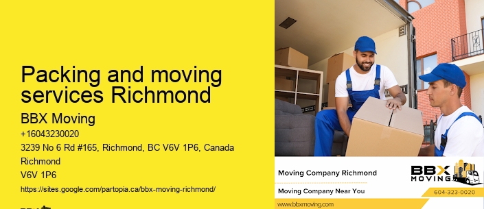Packing and moving services Richmond
