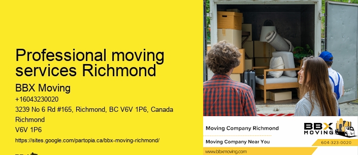 Professional moving services Richmond