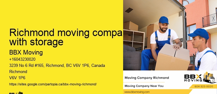 Richmond moving company with storage
