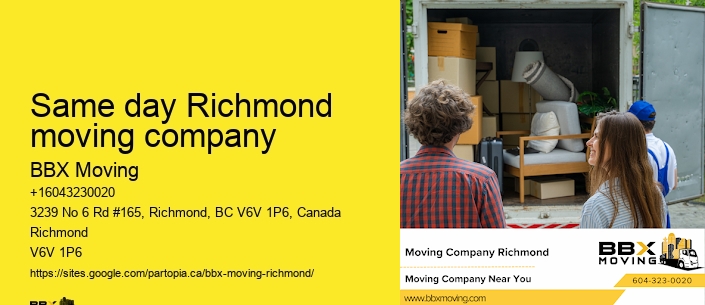 Same day Richmond moving company