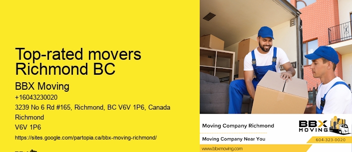 Top-rated movers Richmond BC