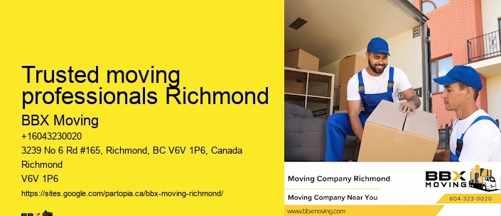 Trusted moving professionals Richmond