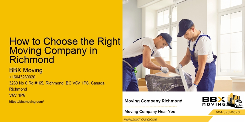 How to Choose the Right Moving Company in Richmond