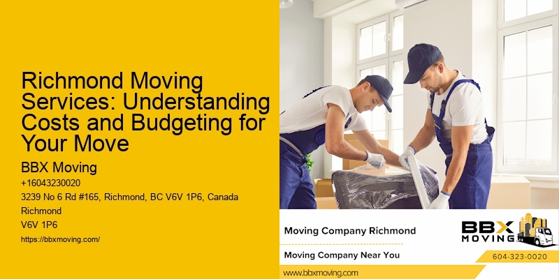 Richmond Moving Services: Understanding Costs and Budgeting for Your Move