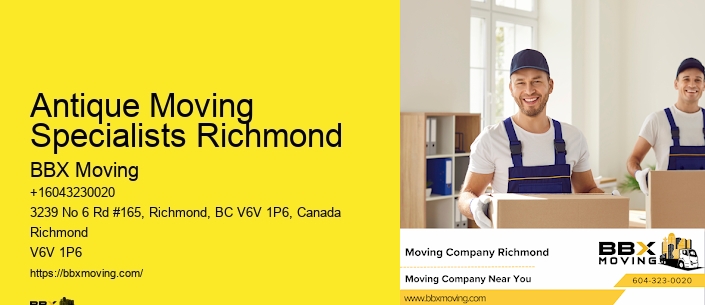 Antique Moving Specialists Richmond