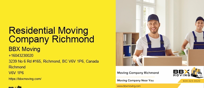 Residential Moving Company Richmond