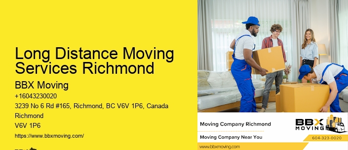 Long Distance Moving Services Richmond