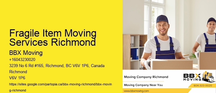 Fragile Item Moving Services Richmond