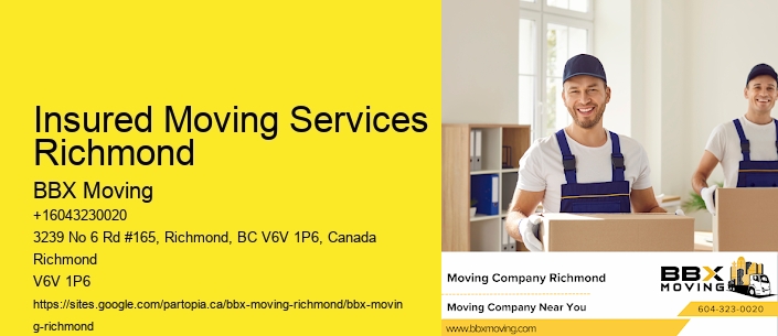 Insured Moving Services Richmond