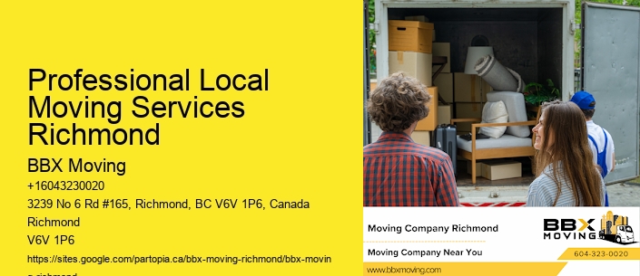 Professional Local Moving Services Richmond
