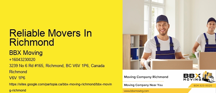 Reliable Movers In Richmond