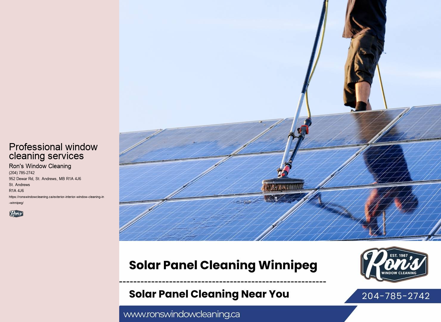 Sustainable window cleaning methods Winnipeg