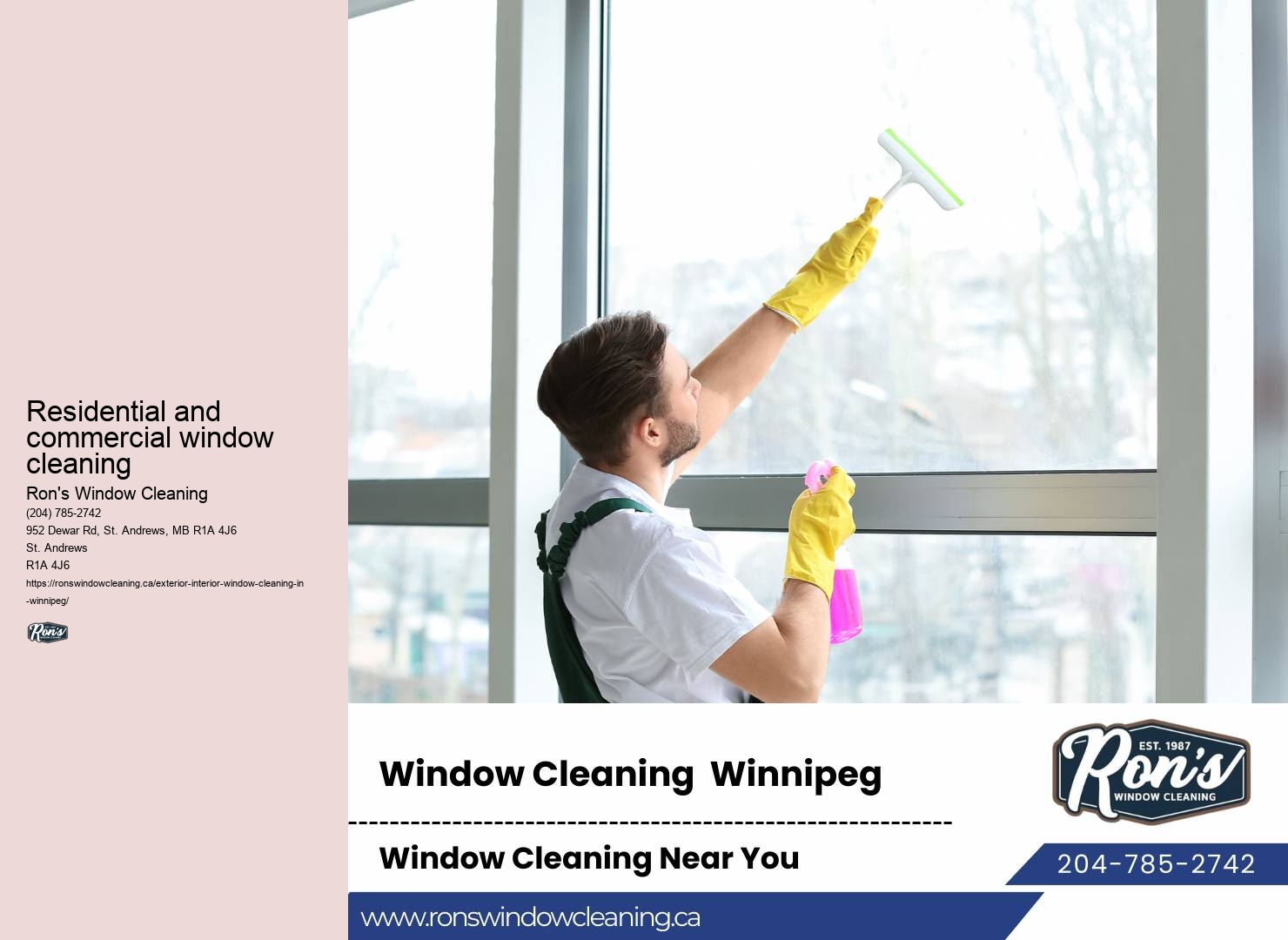 Efficient commercial window cleaning solutions