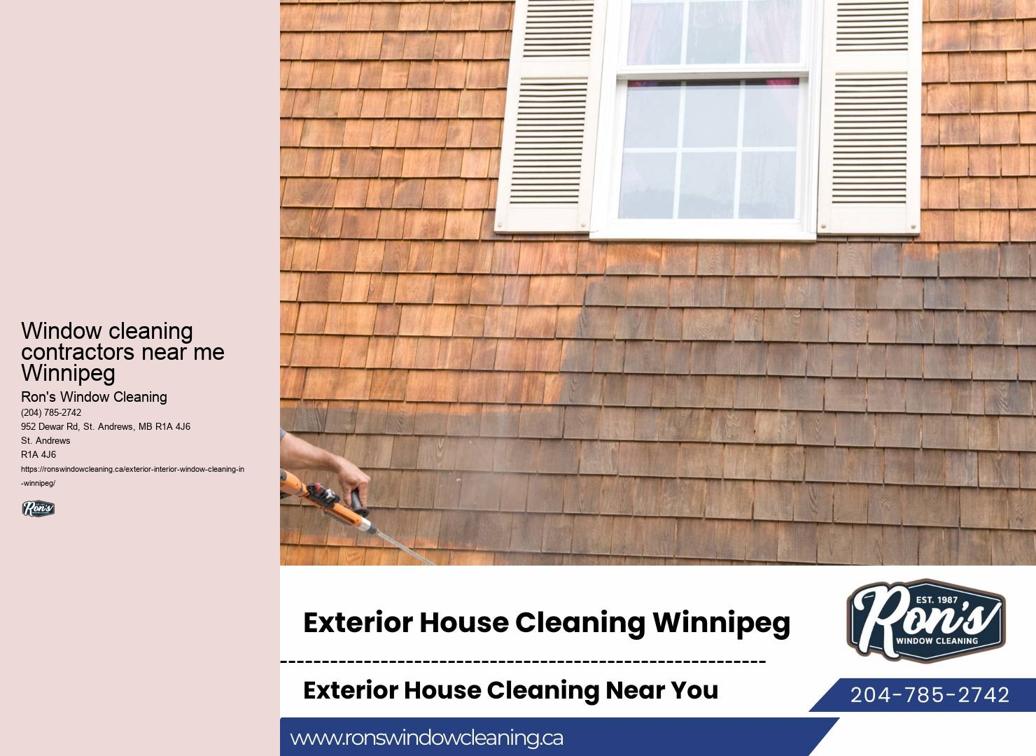 Commercial window washing company reputation