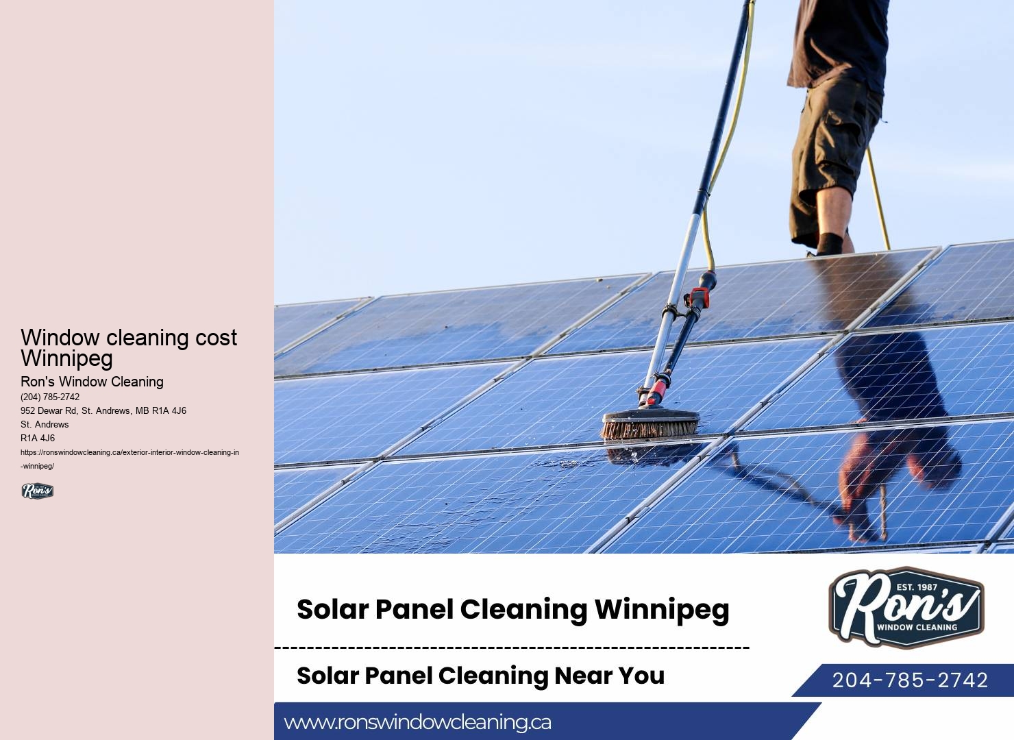Reliable residential window washing estimate