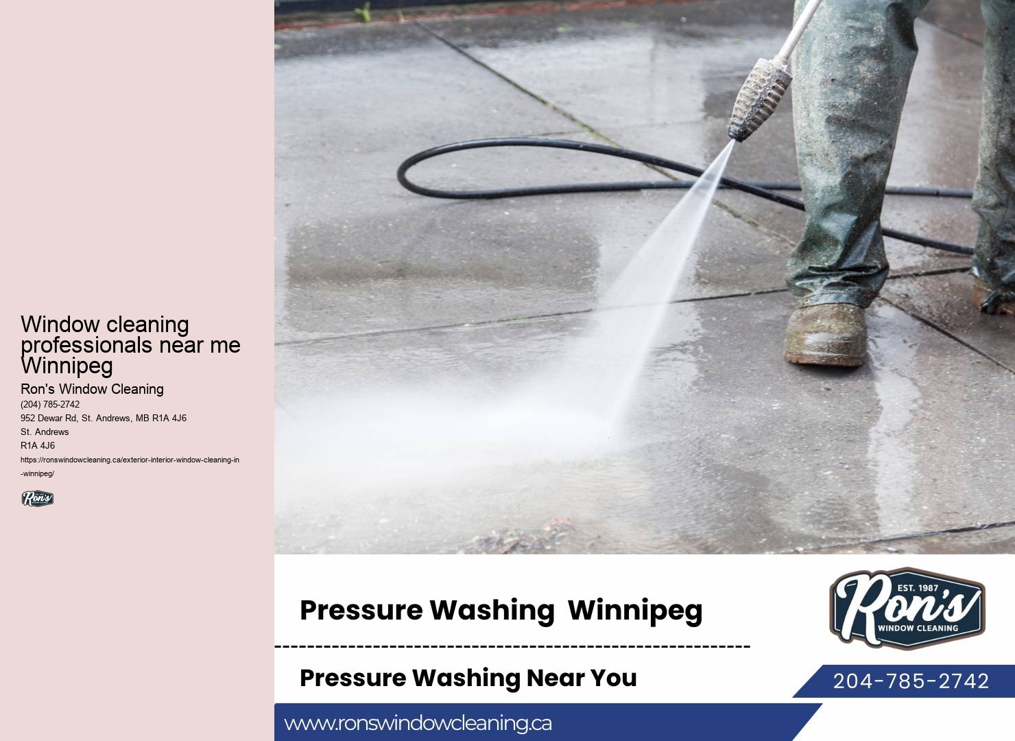 Eco-friendly residential window cleaning