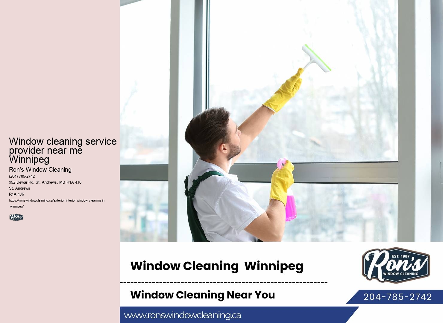 Commercial window washing Winnipeg