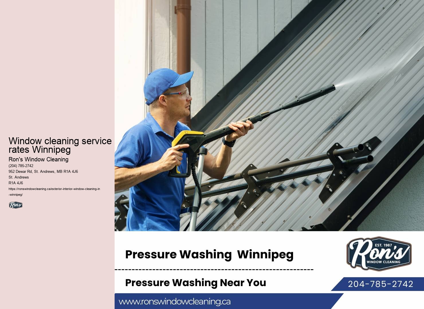 High-rise window washing specialists Winnipeg