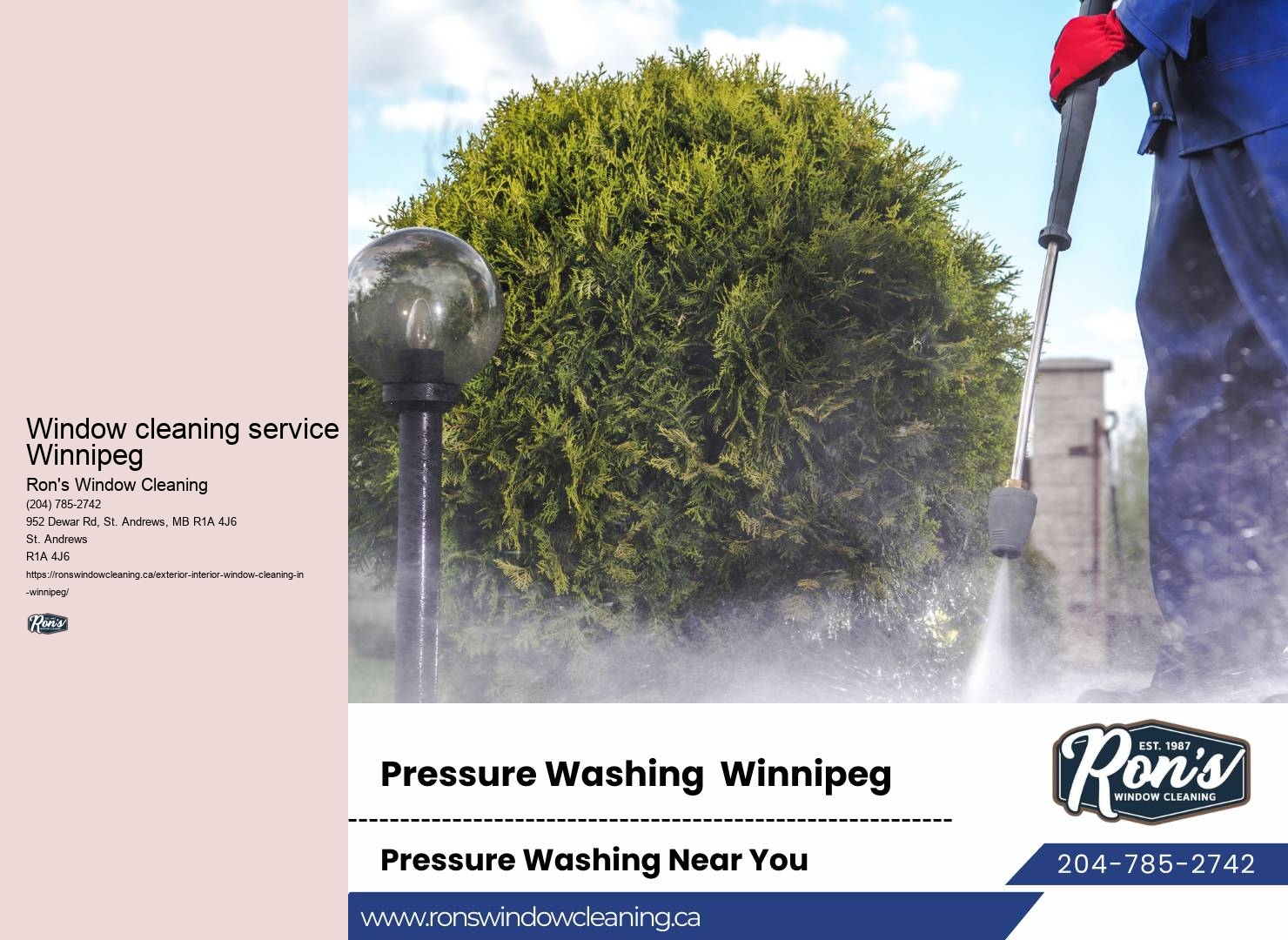 Window cleaning pricing Winnipeg