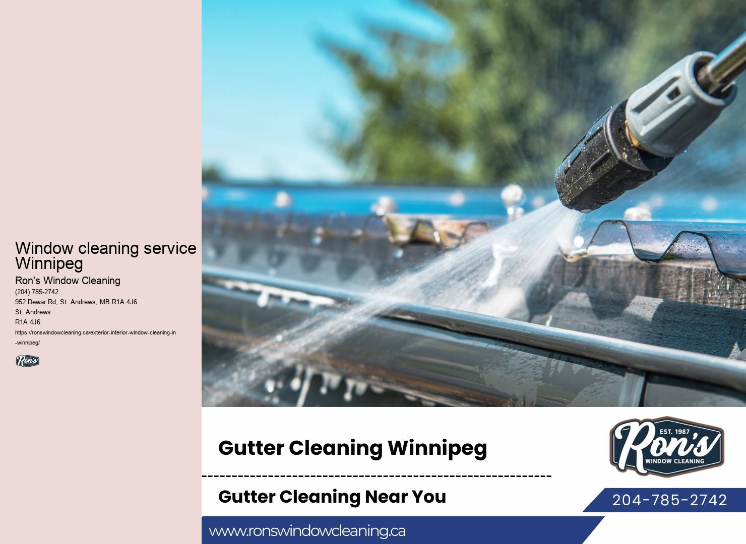 Eco-friendly window cleaning Winnipeg