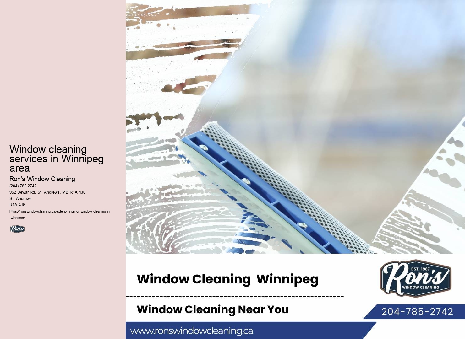 Museum window washing estimate
