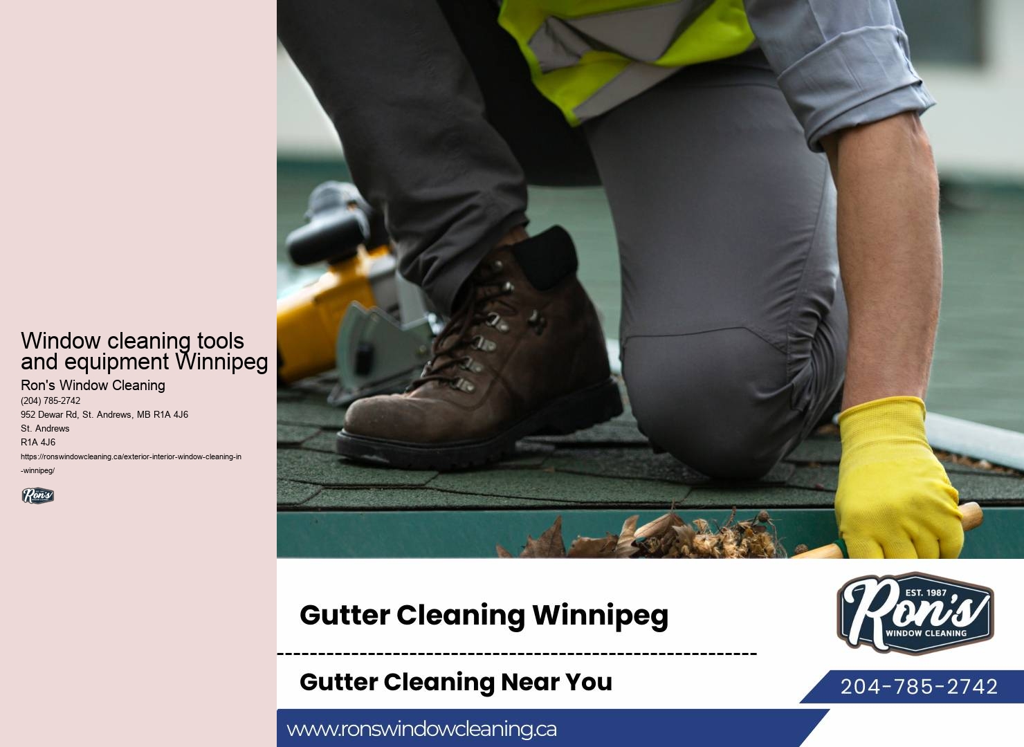 Commercial window washing crew