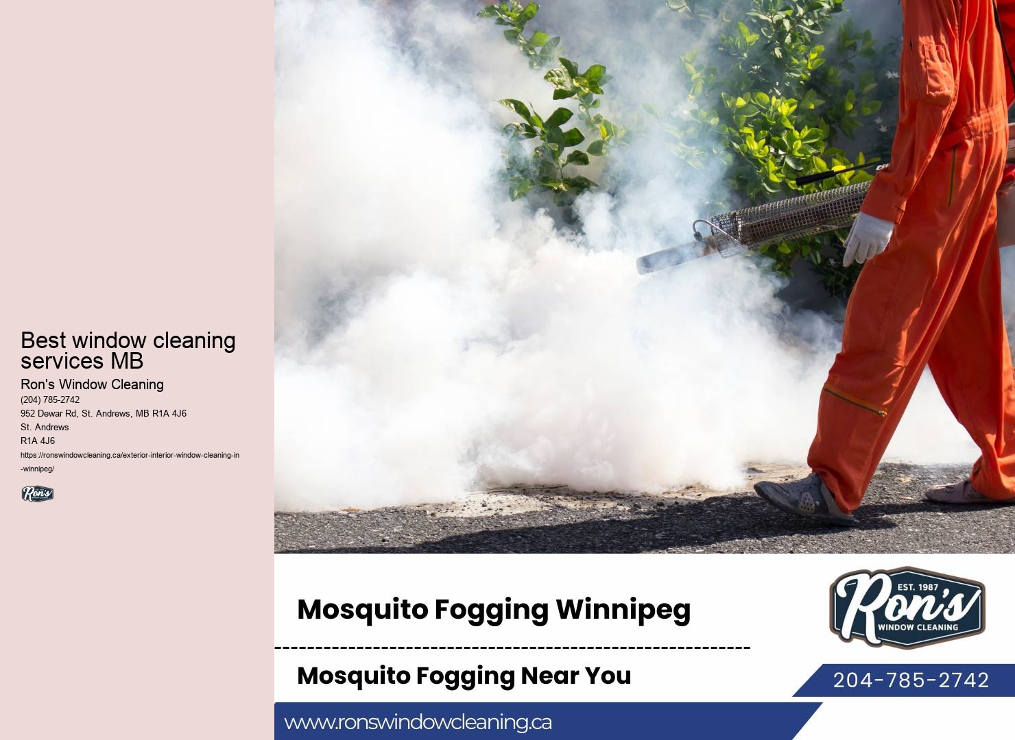 Window cleaning service packages MB