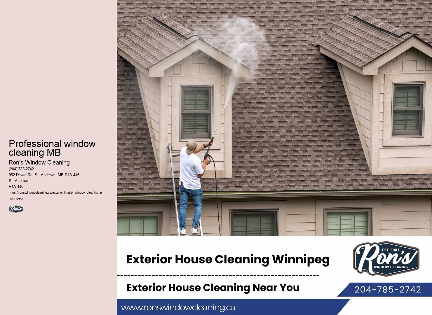 Best-rated window cleaners Winnipeg