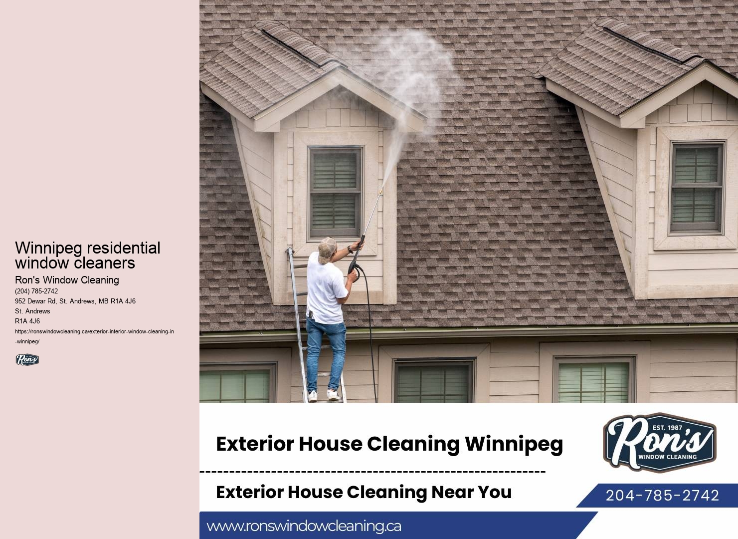 Window cleaning experts Winnipeg