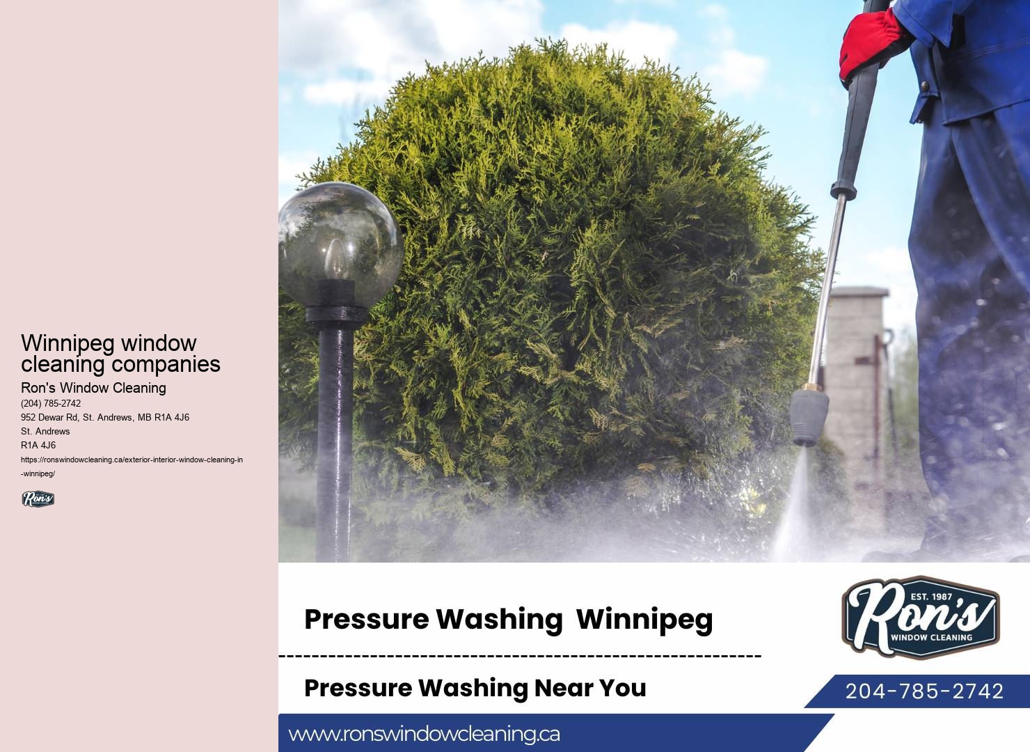 Best Window Cleaning Company in Winnipeg