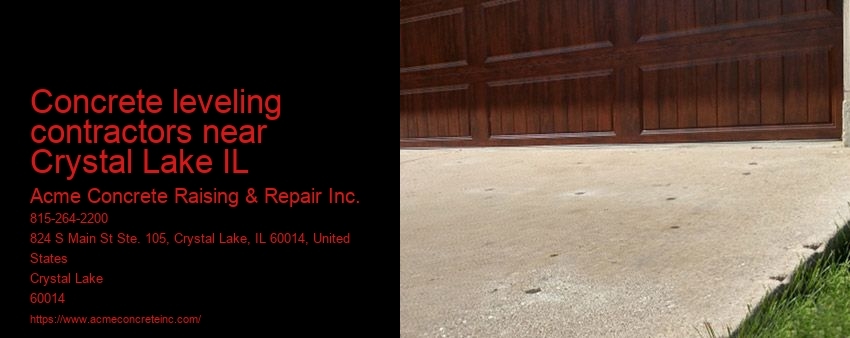 Concrete leveling contractors near Crystal Lake IL