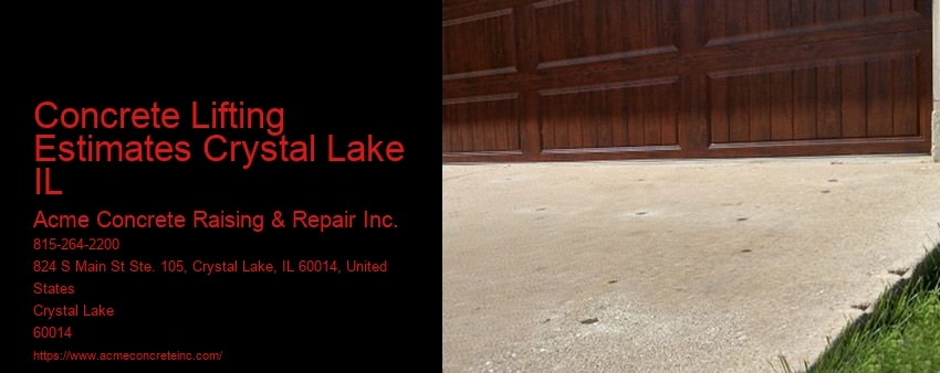 Concrete Lifting Estimates Crystal Lake IL