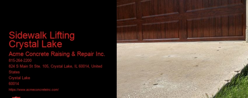 Sidewalk Lifting Crystal Lake