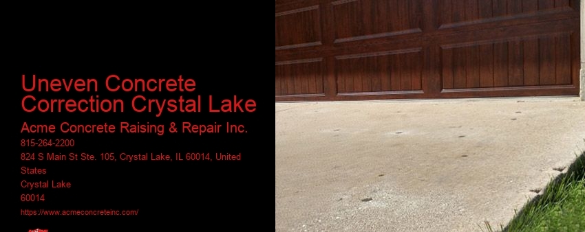 Uneven Concrete Correction Crystal Lake