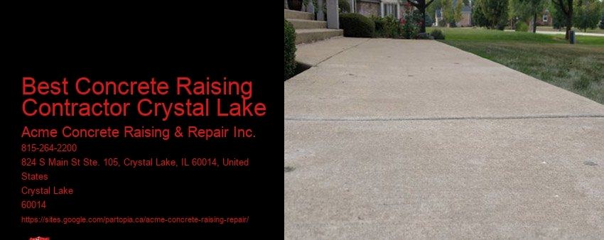 Best Concrete Raising Contractor Crystal Lake