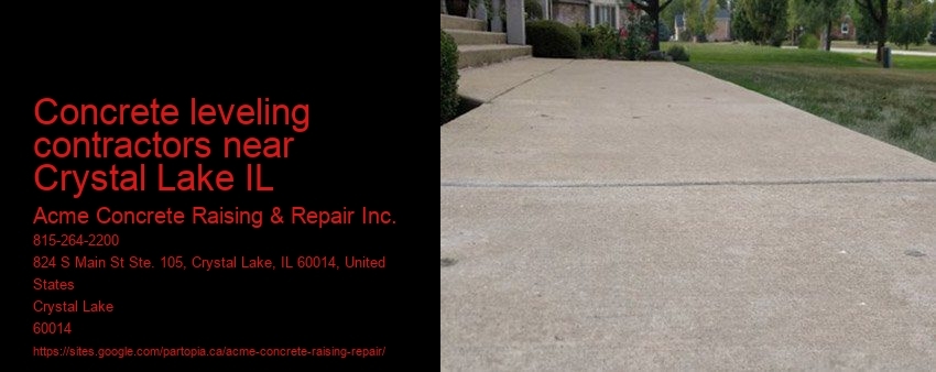 Concrete leveling contractors near Crystal Lake IL