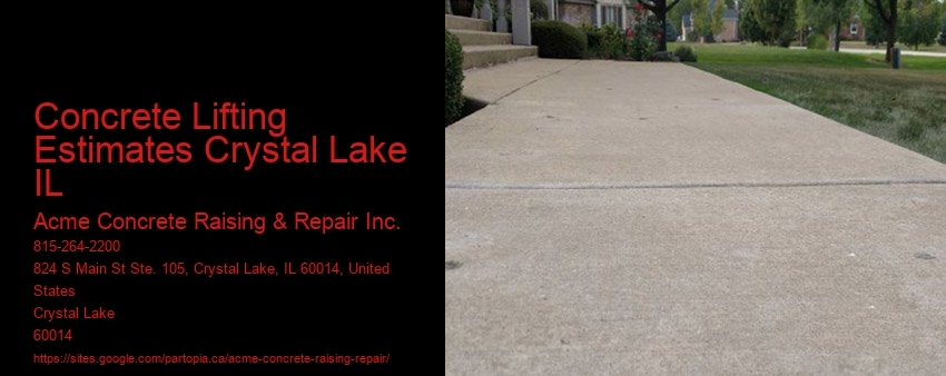 Concrete Lifting Estimates Crystal Lake IL