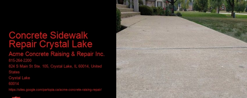 Concrete Sidewalk Repair Crystal Lake