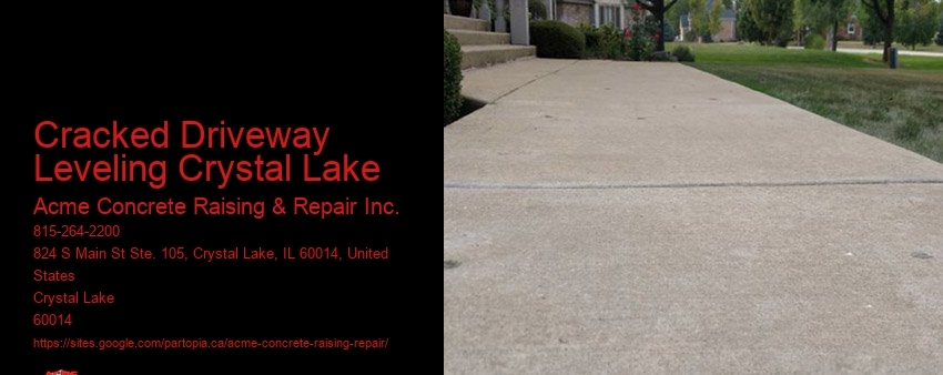 Cracked Driveway Leveling Crystal Lake