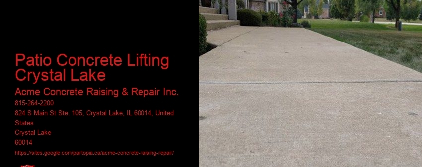 Patio Concrete Lifting Crystal Lake