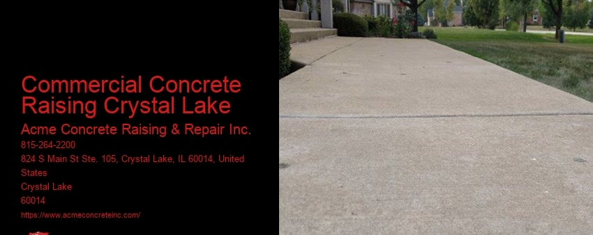 Commercial Concrete Raising Crystal Lake