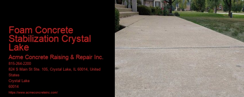 Foam Concrete Stabilization Crystal Lake