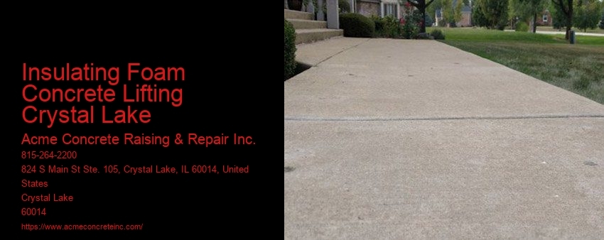 Insulating Foam Concrete Lifting Crystal Lake